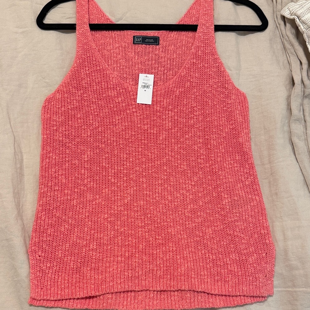 GAP Pink Knit Tank Top